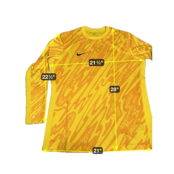 Nike Dri-FIT Gardien Goalkeeper soccer Jersey Slim Fit FD7479-719 Women's Large - Picture 2 of 10